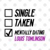 Mentally Dating Louis Tomlinson Throw Pillow Official Louis Tomlinson Merch