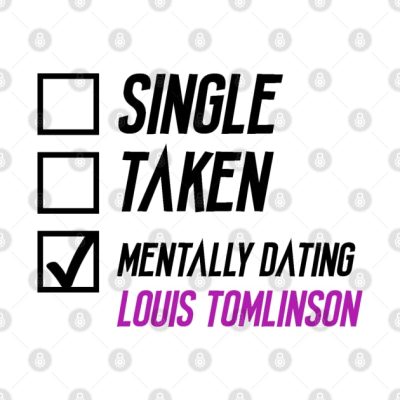 Mentally Dating Louis Tomlinson Throw Pillow Official Louis Tomlinson Merch