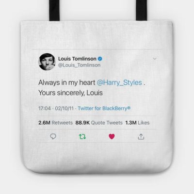 Always In My Heart Tote Official Louis Tomlinson Merch