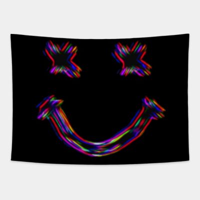 Smile Face Neon Glow Tapestry Official Louis Tomlinson Merch