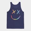 Rainbow Smiley Louis Tomlinson White Background Tank Top Official Louis Tomlinson Merch