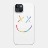 Rainbow Smiley Louis Tomlinson White Background Phone Case Official Louis Tomlinson Merch