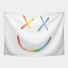 Rainbow Smiley Louis Tomlinson White Background Tapestry Official Louis Tomlinson Merch