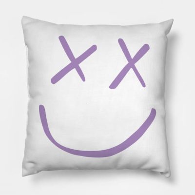 Louis Tomlinson Smiley Purple Throw Pillow Official Louis Tomlinson Merch