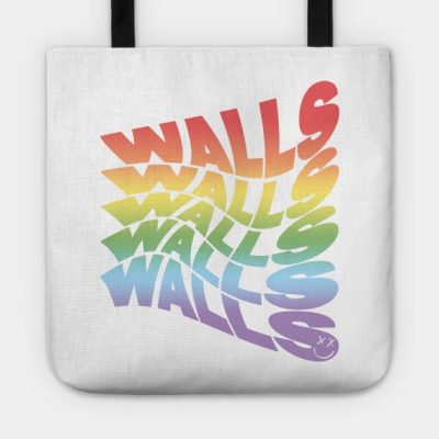 Rainbow Walls Louis Tomlinson Black Background Tote Official Louis Tomlinson Merch