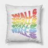 Rainbow Walls Louis Tomlinson Black Background Throw Pillow Official Louis Tomlinson Merch