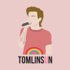 Louis Tomlinson Rainbow Throw Pillow Official Louis Tomlinson Merch