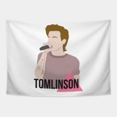 Louis Tomlinson Pink Triangle Tapestry Official Louis Tomlinson Merch