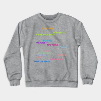 Walls Tracklist Crewneck Sweatshirt Official Louis Tomlinson Merch