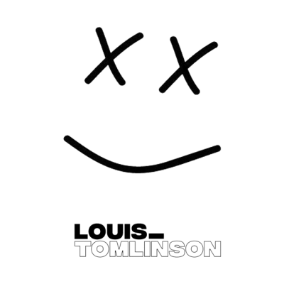 Louis Tomlinson Smiley Face Throw Pillow Official Louis Tomlinson Merch