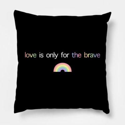 Brave Louis Tomlinson Rainbow Throw Pillow Official Louis Tomlinson Merch