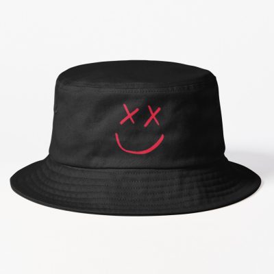 Red Louis Tomlinson Smiley Logo Bucket Hat Official Louis Tomlinson Merch