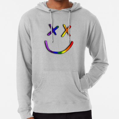 Louis Tomlinson Rainbow Smiley 2 - White Hoodie Official Louis Tomlinson Merch