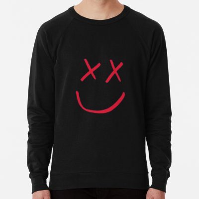 Red Louis Tomlinson Smiley Logo Sweatshirt Official Louis Tomlinson Merch