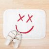 Red Louis Tomlinson Smiley Logo Bath Mat Official Louis Tomlinson Merch