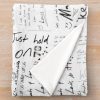 Louis Tomlinson Handwriting Throw Blanket Official Louis Tomlinson Merch